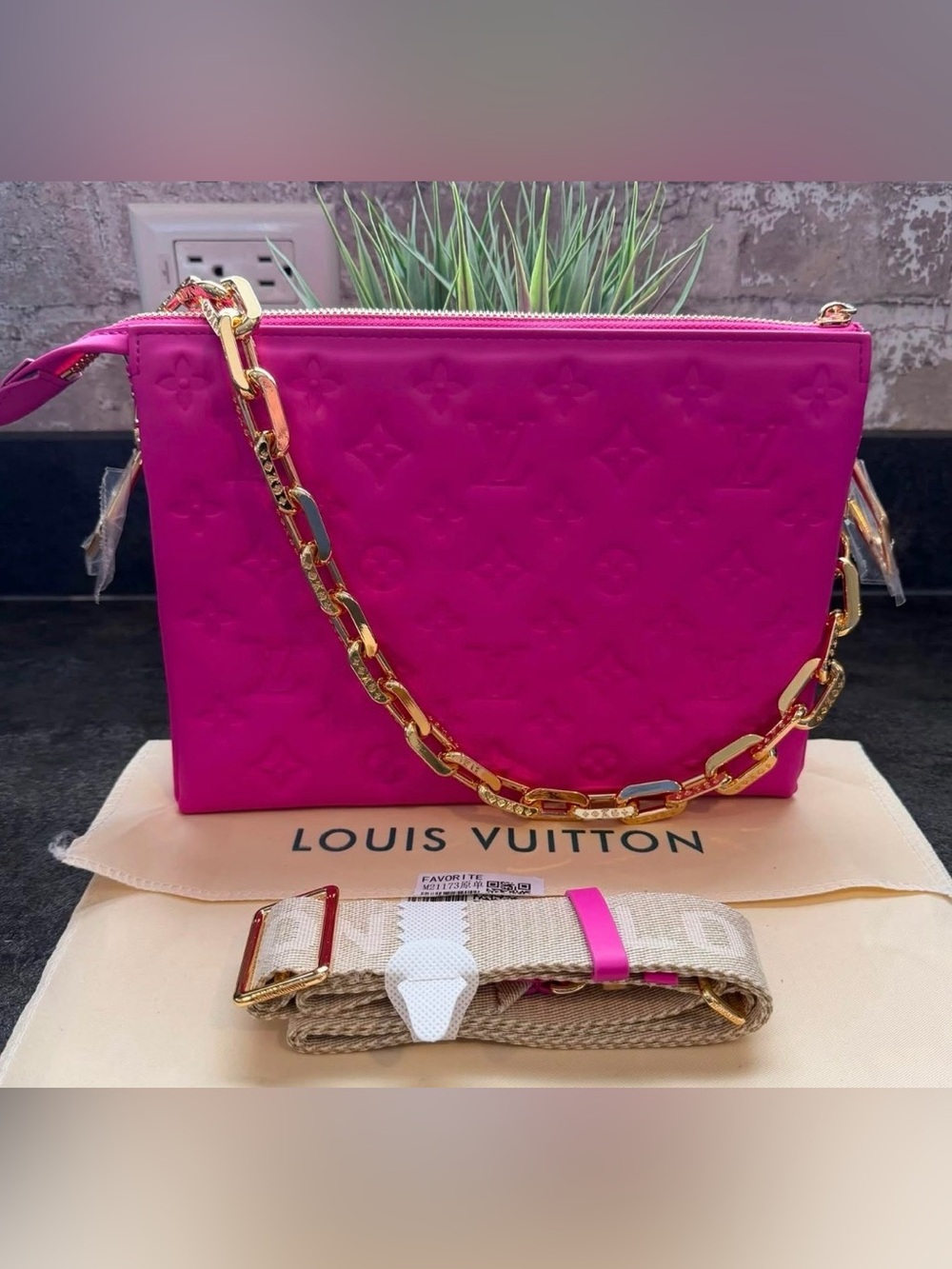 Louis Vuitton Hot Pink Coussin Bag